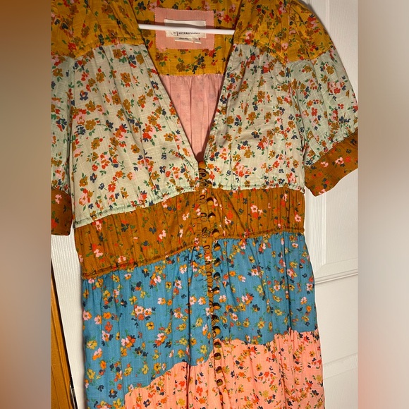 Anthropologie Layered Floral Dresss - Picture 3 of 6